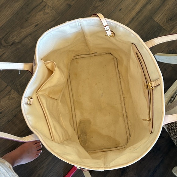 Daisy Rose cream checkered tote - Picture 7 of 9